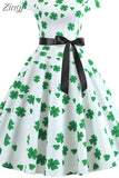 Party Dress Women Elegant Short Sleeve Floral Print Vintage Dresses Robe Femme Summer New Midi Bodycon