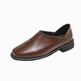 Women 2025 New Women's Shoes Spring Korean Version Of The Small Leather Shoes Women Wear Flat Shoes Legs Casual Lazy