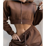 Two Piece Sets Women Tracksuit Oversized Suit Autumn Trouser Suits Female Sweatshirt Solid Sports Hoodie