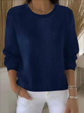 Sheintemu Autumn And Winter Long-Sleeved Solid Color Sweater New