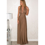 Cross-Back Sexy Tie Dress Long Dress