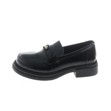Mary Jane Single Shoe Woman 2025 New Autumn British Wind Pedal Small Leather Shoes Shallow Mouth Music Shoes Large