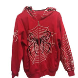 Zingj Autumn Hoodie Zipper Hoodie Loose Zipper Hoodie Skeleton Skeleton Print