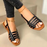 New 2025 Summer Flat-Bottomed Casual Sandals Women's Size 40-43