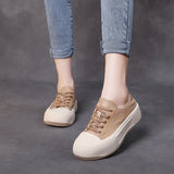 Layer Of Cowhide Shoes Women's Spring And Autumn Casual Women's Shoes Commuting Small White Shoes Korean Leather Single Shoes Korean Version Of The Trendy