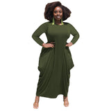 Women Letter Printed African Dress For Women 2023 Summer Short Sleeve O-Neck Dress Casual Loose Maxi Long Dresses