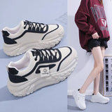 Old Dad Shoes Women 2025 New Four-Season Coloring Students To Increase High Shoes Korean Version Of Pine Cake Running Casual