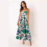 Zingj Summer New Solid Color Lace Stitching With Elegant Strapless Oversized Hem
