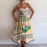 2025 New Women's Fashion Print Folds To The Waist Sling