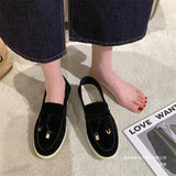 Flat Bottom Large-Size Low-Top Single-Shoe Women's Soft Soles Light And Solid Color Footboard Shoes