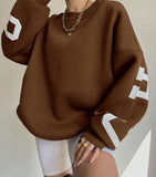 Women's Casual Fashion Print Thicken And Set Up Long-Sleeved