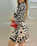 New E-Commerce Wish Printed Square-Necked