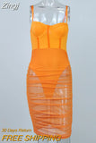 Women See-Through Patchwork Romper Dress Underwired Sleeveless Spaghetti Strap Ruched Slim Fit Dress