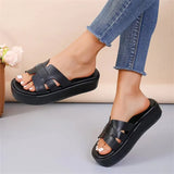 Thick Bottom Slippers 2025 Summer New Round Head Pine Pastry Bottom Casual Cold Slippers