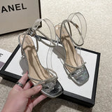 Zingj Women's Fashion Sandals Open Toe Tide 2023 Spring And Summer New Fairy Wind High