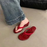 Summer With Skirt Leopard-Print Cool Drag High Heel Sandals Temperament Heel Clipper Flip Flip Flip Slippers Women Shoes