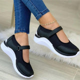 Casual Single-Shoe Women's 2025 Spring And Summer New Slope And Magic Stick Casual Large Size Sports Women's