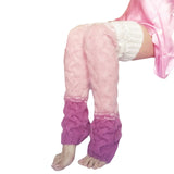 Zingj Contrast Color Gradient Long Tube Over The Knee Pile Pile Socks Set Women's Wool Knitting Socks
