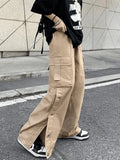 Buttoned Pocket Patch Cargo Pants- Outfit