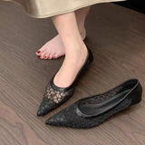 Summer New French Small Fragrant Low-Heeled High-Heeled High-Heeled Shoes Head Shallow One-Foot Single-Shoe