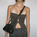 Zingj 2023 Hot Style Women's Fashion Sexy Hot Girl Cardigan Thread Outside With A Strapless