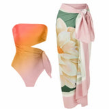 2025 New Swimsuit Two Sets Of Holiday Bikini Beach Sexy Bikini Conjoined Conservative Swimsuit