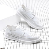 Zingj Small Leather Shoes Men's Business Dress Casual Thick Korean Version Versatile Classic Rock Tide Shoes