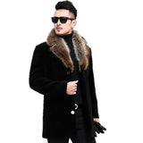 Hair, The Coat Of Coat Men's Single Buckle Thick Medium Long, The E-Shirt Ebay Wool
