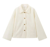Women's Clothing Explosion Collar Button Loose