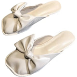Half Slippers Women Summer Wear 2025 New East Gate Fashion Ugly Bow Flat Cool