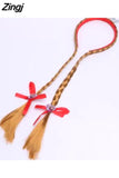 Blonde Cosplay Weaving Braid Tangled Rapunzel Princess Headband Hair Girl Wig Princess Girls Headband Kids Hair Hoop