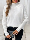 Women's Clothing Pure Color Buffet With Long-Sleeved Sweater Autumn And Winter High Collar