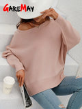 Women's Knitted Pullover Oversize Elegant Long Sleeve Casual Jumper Autumn Batwing Knitted Sweaters for Women