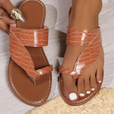 Sleeve Flat-Bottomed Slippers Women's New External Wearing Embossed Characters Beach Cool Drag