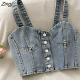 Camisole Women Sexy Mujer Top Party Club Summer Korean Style College Harajuku All-match Simple Backless Camis Chic