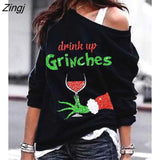 Women Autumn Spring Chic Elegant Christmas Tree Print Sheer Mesh Long Sleeve Top Round Neck Sequins Letter Pattern
