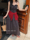 Special Price Does Not Return] Xixi Summer New Temperament Printing Pure Desire High-Waisted Sling Dress