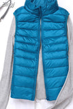 Winter women's Down Vest Fashion Female Sleeveless Coat Ladies Jacket Vest Warm Down Jacket for Women