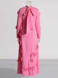 Fashion Casual Style Dress Women's 2025 Spring New Lead Women's Dress Embroidery Splicing High-End