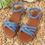 Roman Sandals Women 2025 Summer New Wearing Fashion Anti-Slip Woven Beach Cool
