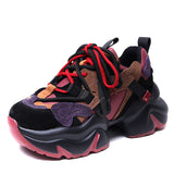 Color Old Dad Shoes In The Autumn And Winter 2025 New Thick Soles Light Casual Sneakers Warm Plus Velvet Cotton