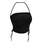 Rope Hanging Neck Small Sling Vest Women Summer New Sexy Hot Girls Inside And Outside Wearing A Unique Thai Bottom