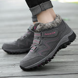 Heightening Couple Snow Boots Winter Plus Velvet Warm Men And Women Outdoor Cotton Shoes Warm Sports