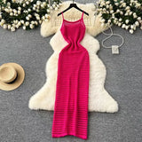 Grid Sling Dress Women's Summer New Folding Coat Wearing Long Body Dressing Vest Burqa