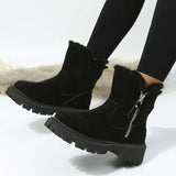 Large Size 44 Cylinder Plus Velvet Thick Cotton Boots Women New Thick To Keep Warm Snow Boots
