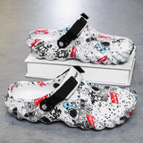 Slippers Men's Winter 2025 New Home Thick Bottom Plus Velvet Warm Cotton Shoes EVA Stinging Feel Cotton