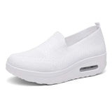 Sleeve Sleeves Of Lazy People Thick Soles To Increase The Air Cushion Sports Rocking Shoes New Fly Weaving Mesh Breathable Casual Women's