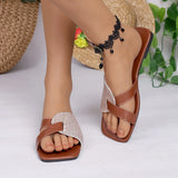 Summer Women's New Fashion Sandals Beach Wear Anti-Slip Flat Bottom Cool