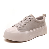 Retro Thick-Slate Shoes Women Autumn And Winter New Round Head Fashion Casual Single Shoes