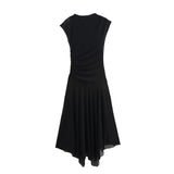 New Sleeveless Fan Flute Dress